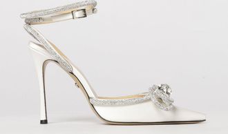 Mach & Mach Pump Mach & Mach in raso con strass e fiocco