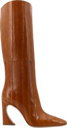 Fendi Arco Hagfish Leather Boots