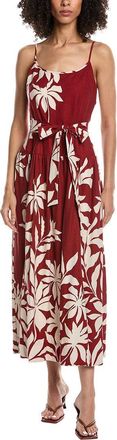 Julia Jordan Linen-Blend Maxi Dress