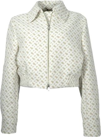 HUGO BOSS Jalula Bomber - Dames - Zomerjassen - Beige - M - Katoen - Jassen