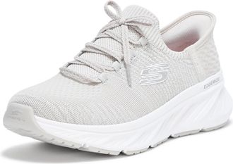 Skechers Womens Edgeride Starlight Hands Free Slip-ins Sneaker, Grey/Silver, 3.5 UK