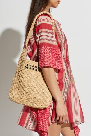 Isabel Marant Praia Small Bag, Womens, Beige