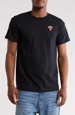 Riot Society Skull Cowboy Emroidery T-Shirt in Black at Nordstrom Rack, Size Xx-Large