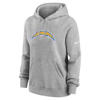 Nike Los Angeles Chargers Club Nike Womens NFL Pullover Hoodie in Grey | 00Z506G97-LT3