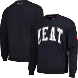 Tommy Jeans Mens Tommy Jeans Black Miami Heat Henry Pullover Sweatshirt at Nordstrom, Size Xx-Large