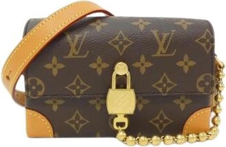 Louis Vuitton Pre-owned Monogram Archive Steamer Wearable Wallet Shoulder Bag - Dames - Vintage Mini Tas - Bruin - ONE Size - Vintage