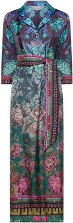 Pierre-Louis Mascia Aloe Jurk - Dames - Maxi kleedjes - Veelkleurig - L - Kleedjes