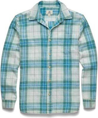 Surfside Supply Co. Brian Twill Plaid Shirt in Blue Combo at Nordstrom, Size Xx-Large L