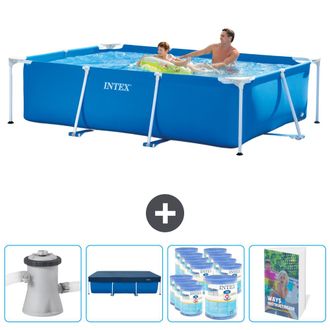 Intex Piscina Con Estructura Rectangular - 260x160x65 Cm - 7-piezas Scb127