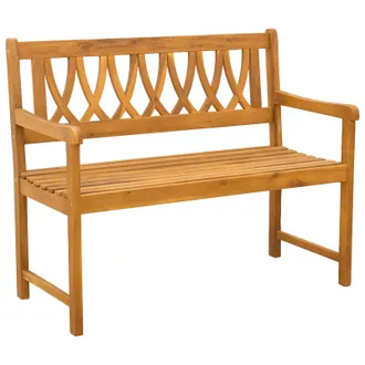 vidaXL Panchina Da Esterno Naturale 110 X 55,5 X 90 Cm Vidaxl