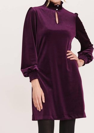 Tyler B&ouml;e Mia Velvet Dress In Plum