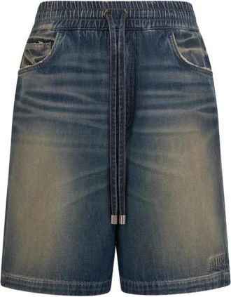 Amiri Denimshort met trekkoord - Heren - Denim shorts - Blauw - S - Denim - Korte Broeken