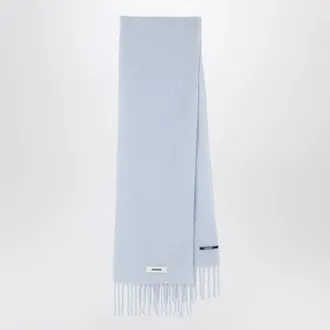 Jacquemus Light lilac alpaca and mohair scarf