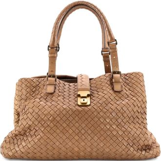 Bottega Veneta Roma Bag Intrecciato Nappa medium shopper - Groen