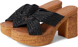 Seychelles Adorned Raffia Slide Sandal Womens Dress Sandals Black : 11 M, Synthetic