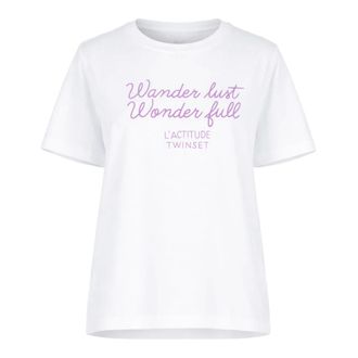 Twinset Dames, Tops, Wit, Maat: XS Katoen