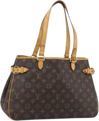 Louis Vuitton Tweedehands Canvas Louis Vuitton tassen - Dames - Vintage Handtas - Bruin - ONE Size - Vintage