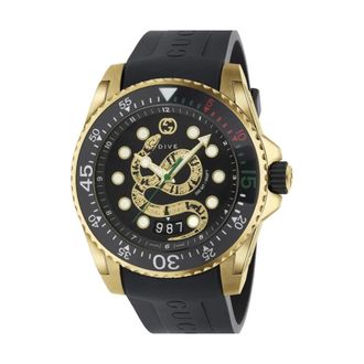 Gucci Accessoires, Heren, Geel, ONE Size, Duikhorloge