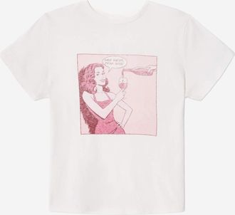 Re/Done Re/Done bedrucktes Baumwoll-T-Shirt