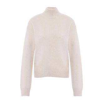 Kaos Su&eacute;ter de lana con sutil brillo - Knitwear - Mujer - Beige - S