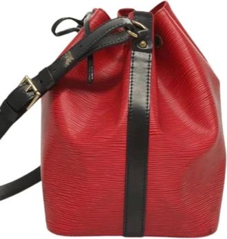 Louis Vuitton Pre-owned Bucket Bags, female, Red, Size: ONE SIZE Pre-owned Leather louis-vuitton-bags