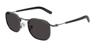 Montblanc MB0459S 001 Mens Sunglasses Gunmetal Size 50