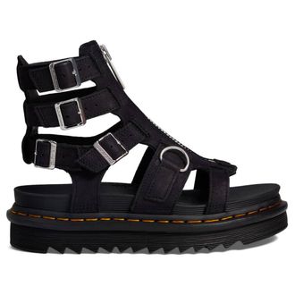 Dr. Martens Olson Tumbled Nubuck Womens Casual Sandals - Charcoal Grey - Size:UK 6.5