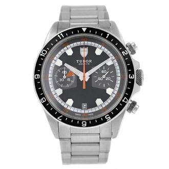 Tudor Pre-owned Tudor Heritage Chronograph Automatic Black Dial Mens Watch 70330N