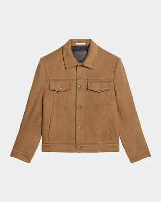 Helmut Lang Men & apos;s Wool Trucker Jacket