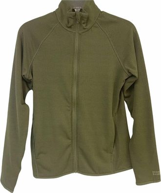 Eddie Bauer Womens Activator Grid Full Zip Jacket In Dark Olive Green