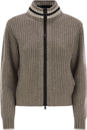 Brunello Cucinelli Kasjmier Cardigan met Glanzende Afwerkingen