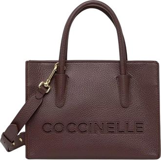 Coccinelle Myrtha 26 - Dames - Shoppers - Bruin - ONE Size - Leer - Tassen