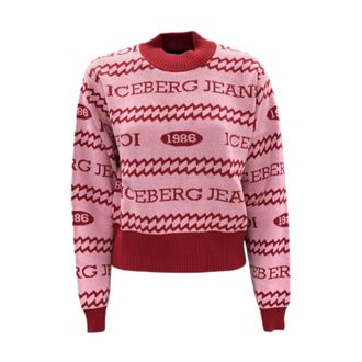 Iceberg Gebreide Trui - Dames - Ronde hals truien - Veelkleurig - S - Truien & Vesten