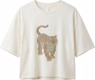 Le Superbe Womens Tiger Tee In Natural