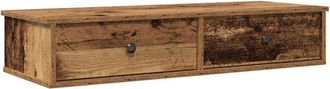 vidaXL Vidaxl - Estante de pared con cajones madera contrachapada madera vieja