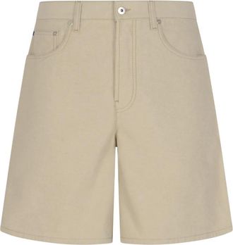 Burberry Equestrian Knight Design Denim Shorts - Heren - Korte Broeken - Bruin - W34 - Denim - Korte Broeken