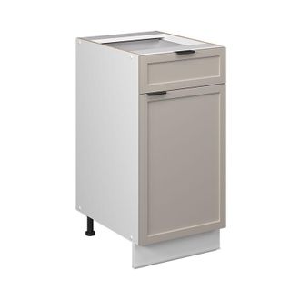 Vicco Mueble Bajo De Cocina Fame-line, Grisbeige, 40 Cm Sin Encimera, Vicco