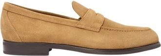Scarosso Renato Penny Loafers - Heren - Loafers - Beige - 41 EU - Leer - Schoenen