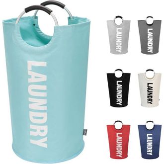 OEM Cestas De Ropa De 90 L, Bolsa De Ropa Plegable, Contenedores De Ropa Plegables De Gran Capacidad (azul, L) - Crezuo