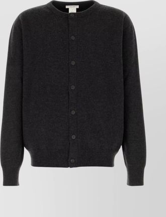 The Row cashmere blend cardigan crew neck