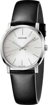 Calvin Klein Elegant roestvrijstalen horloge - Dames - Horloges - Zwart - ONE Size - Leer - Accessoires