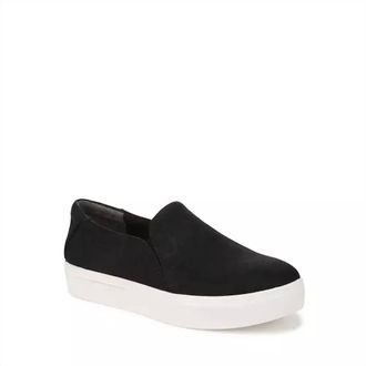 Dr. Scholls Womens Madison Cloud Anti-Microbial Loafers In Black Faux Leather