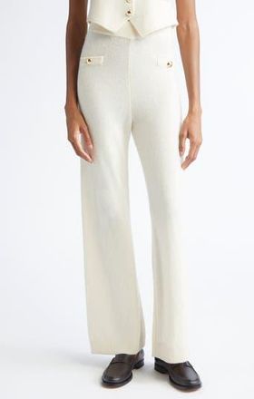 Cinq &agrave; Sept Cosmin Cashmere Sweater pants in Ivory at Nordstrom Rack, Size Medium