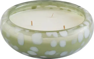 Ballard Designs Confetti Glass Candle - Green - Ballard Designs