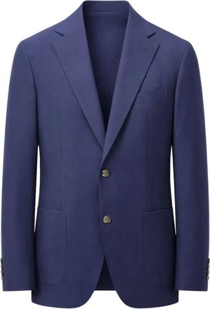 Eleventy Giacca Monopetto - Heren - Blazers - Blauw - 2XL - Wol - Jassen