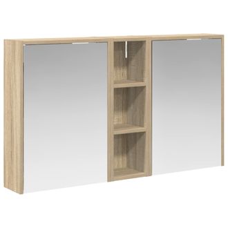 vidaXL Juego De Muebles De Ba&ntilde;o 3 Pcs 106 X 16 X 62,5 Cm Vidaxl