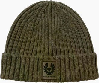 Belstaff Mens Belstaff Watch Beanie Hat Khaki Green - Tan - Size: ONE size