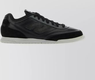 Junya Watanabe leather sneakers with contrast sole and logoed patches