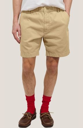 Alex Mill Pull-On Cotton Shorts in Beeswax at Nordstrom, Size X-Large