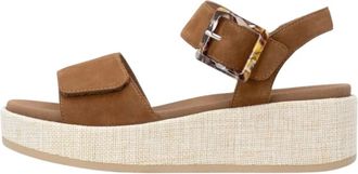 Xti Sandalen - Dames - Schoenen - Bruin - Maat: 39 EU Velours